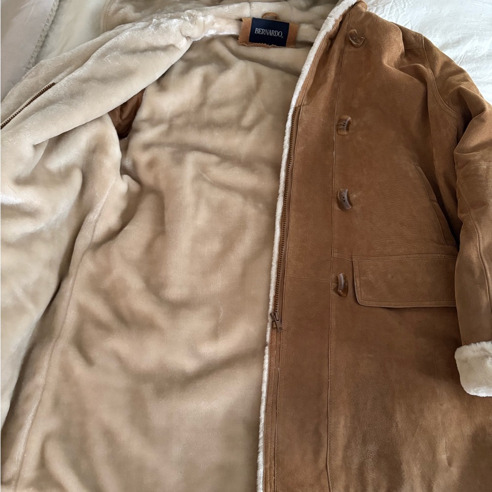 Bernardo Tan Shearling Jacket - image 6